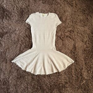 Torn by Ronny Kobo Cream Kids Casual Dress